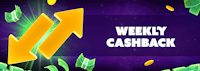<p style="text-align: center">Up to €2,000 Cashback every Friday</p>