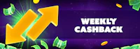 <p style="text-align: center">Up to €2,000 Cashback every Friday</p>